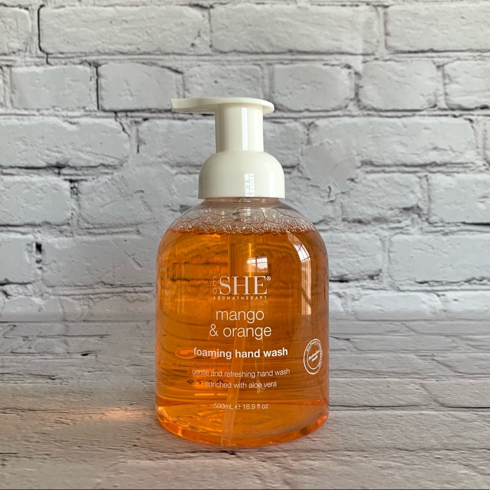 🍊Om SHE Aromatherapy MANGO & ORANGE Foaming ✋Wash
